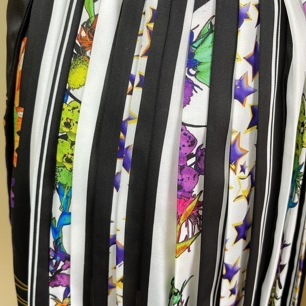 Just Cavalli sleeveless black/white & floral dress - size 38/8 - NWT - Picture 6 of 15